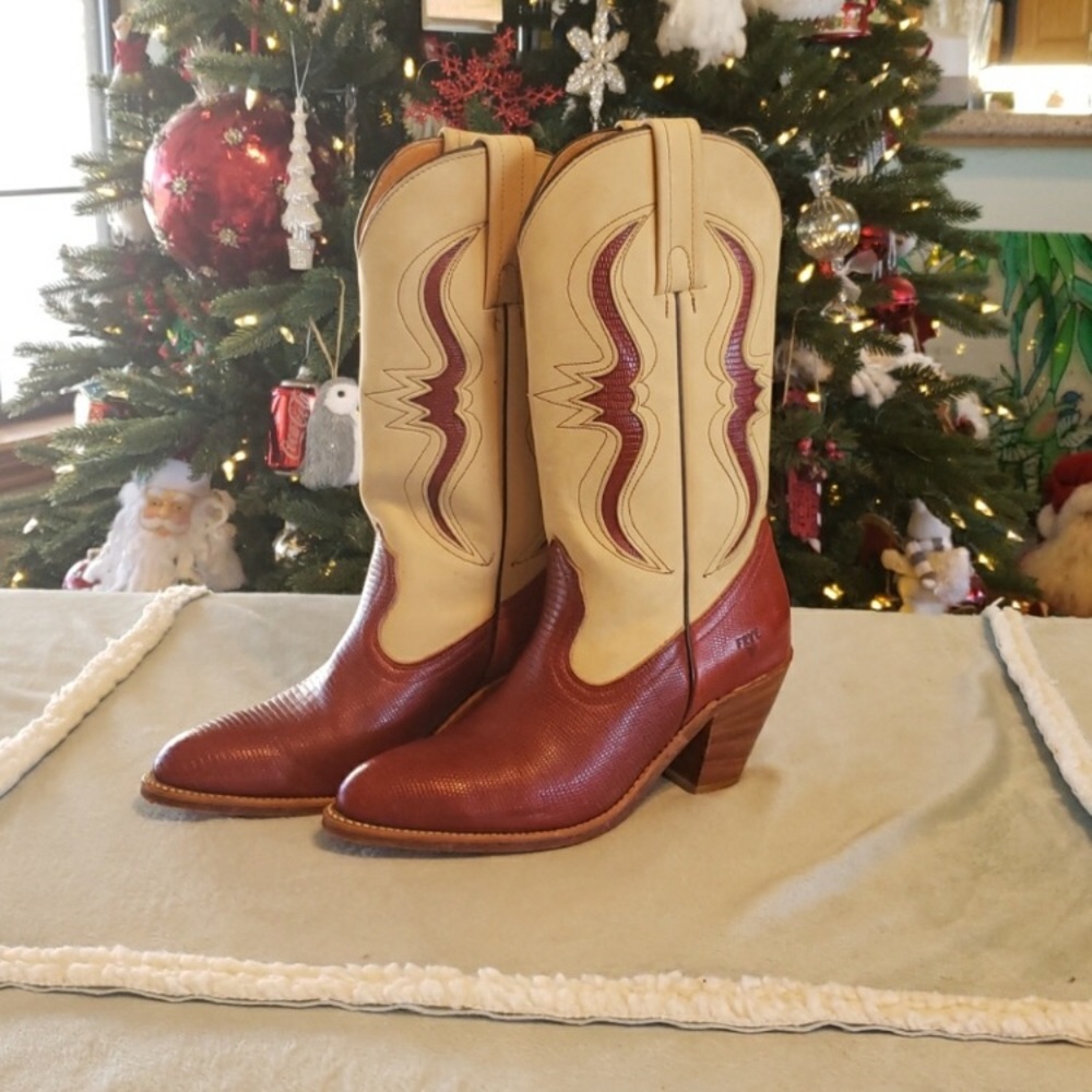 Jennifer midcalf heeled cowgirl boots